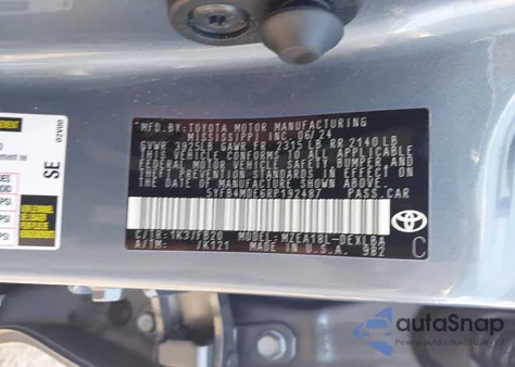 2024 Toyota Corolla Le from USA, damaged, VIN 5YFB4MDE6RP192487